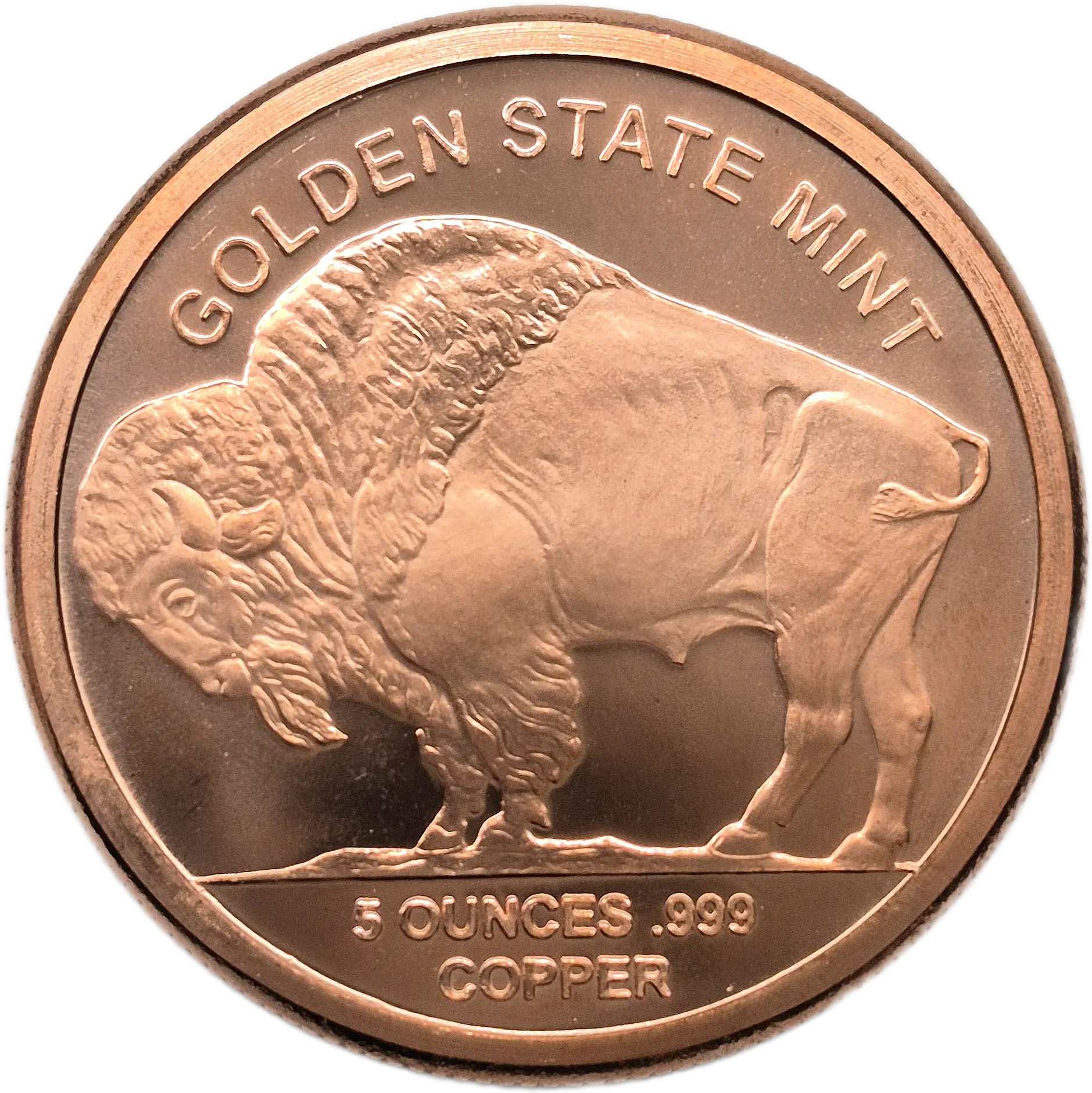 Copper 5oz Buffalo Round