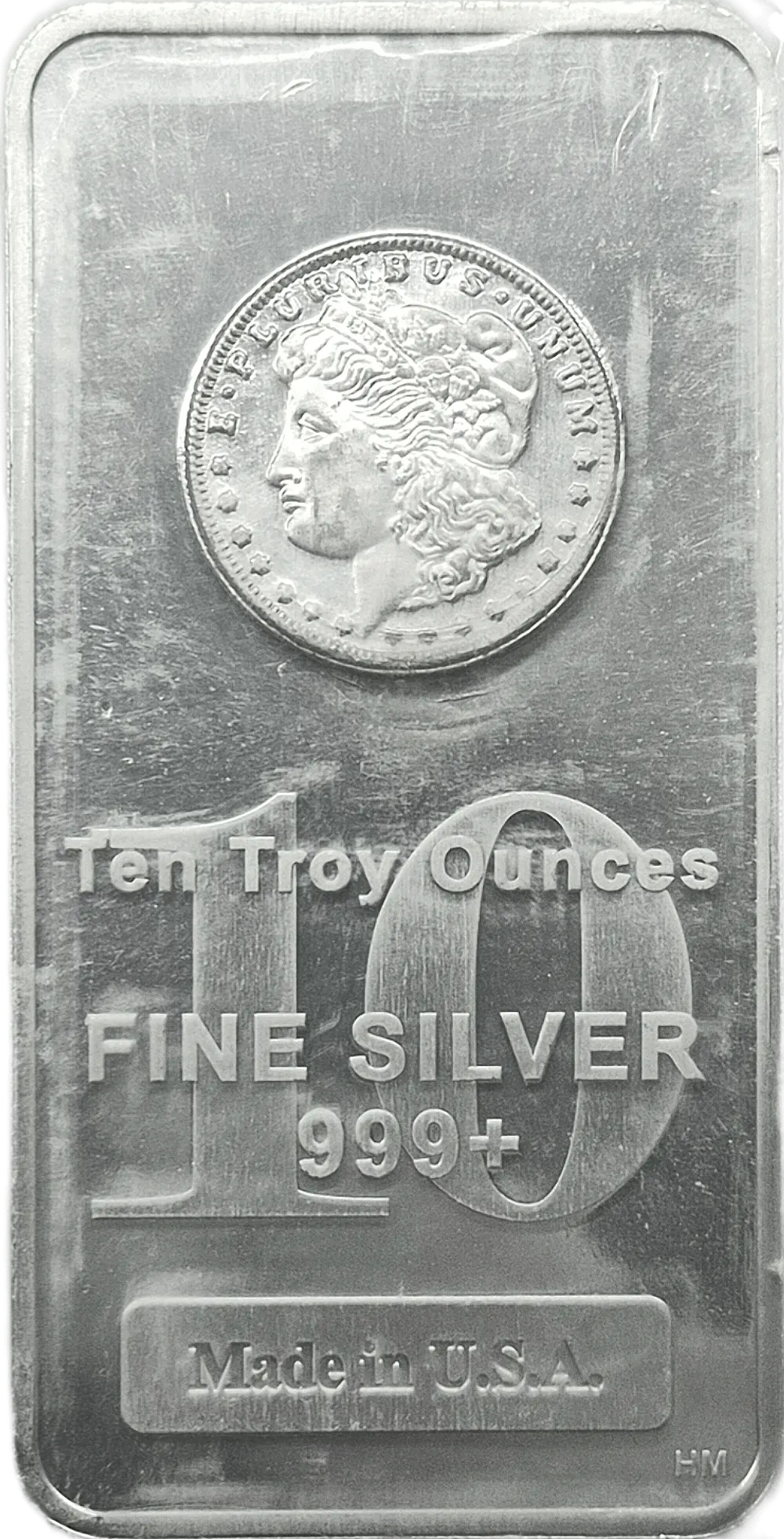Silver 10oz Morgan Minted Bar